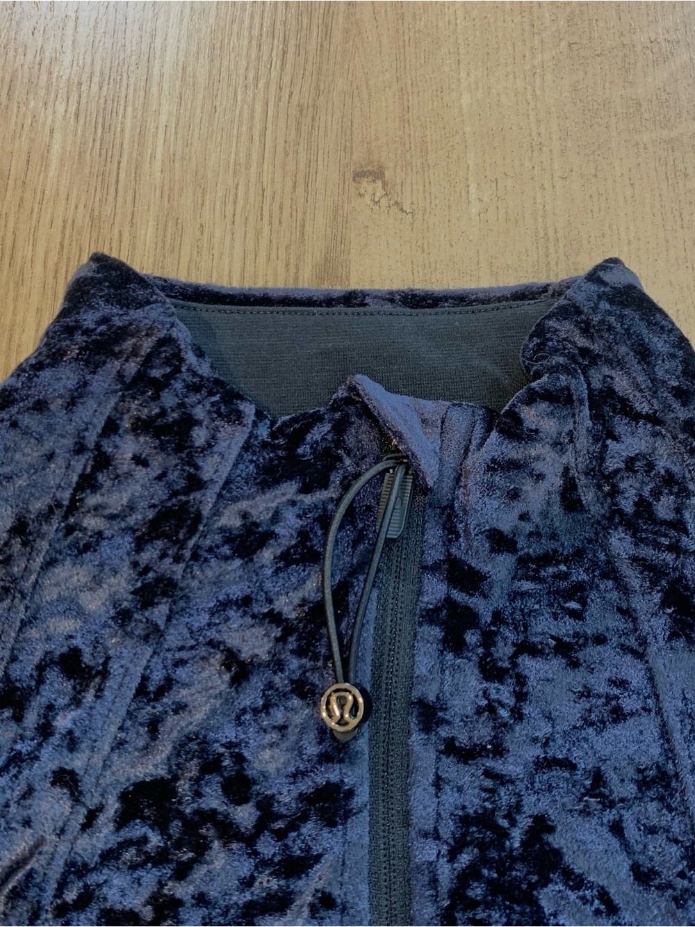 Lululemon Crushed Velvet Define Jacket Black Full Zip - Picture 4 of 6